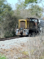 Acadiana 1503 nears Highway 90 crossing at Crowley, La.